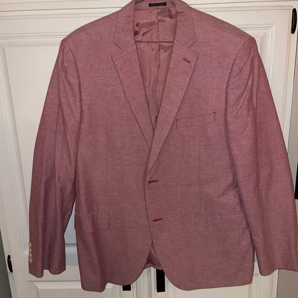 Men's Pink Blazer - John Bartlett Classics